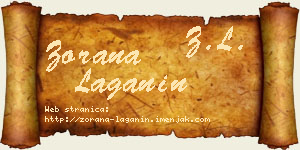 Zorana Laganin vizit kartica